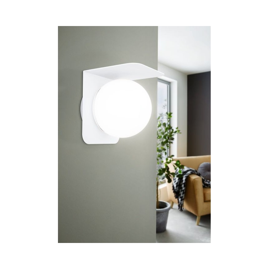 Eglo 31052 - LED RGBW Димируема екстериорна лампа CORRIENTES 1xE27/9W/230V IP44 бял