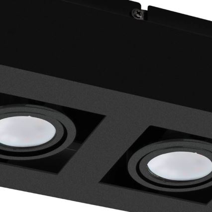 Eglo 31063 - LED спот MENDOZA 2xLED/4,7W/230V 3000K черен