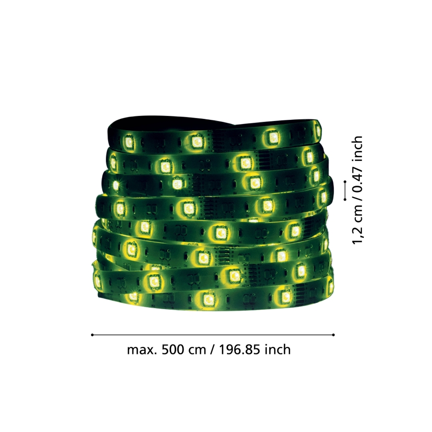 Eglo 31409 - LED RGBW Димируема лента 5m LED/11W/12/230V 2700-6500K