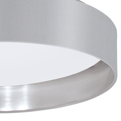 Eglo 31623 - LED таванно осветително тяло MASERLO LED/16W/230V 3000K диам. 40,5 cm сиво/сребристо