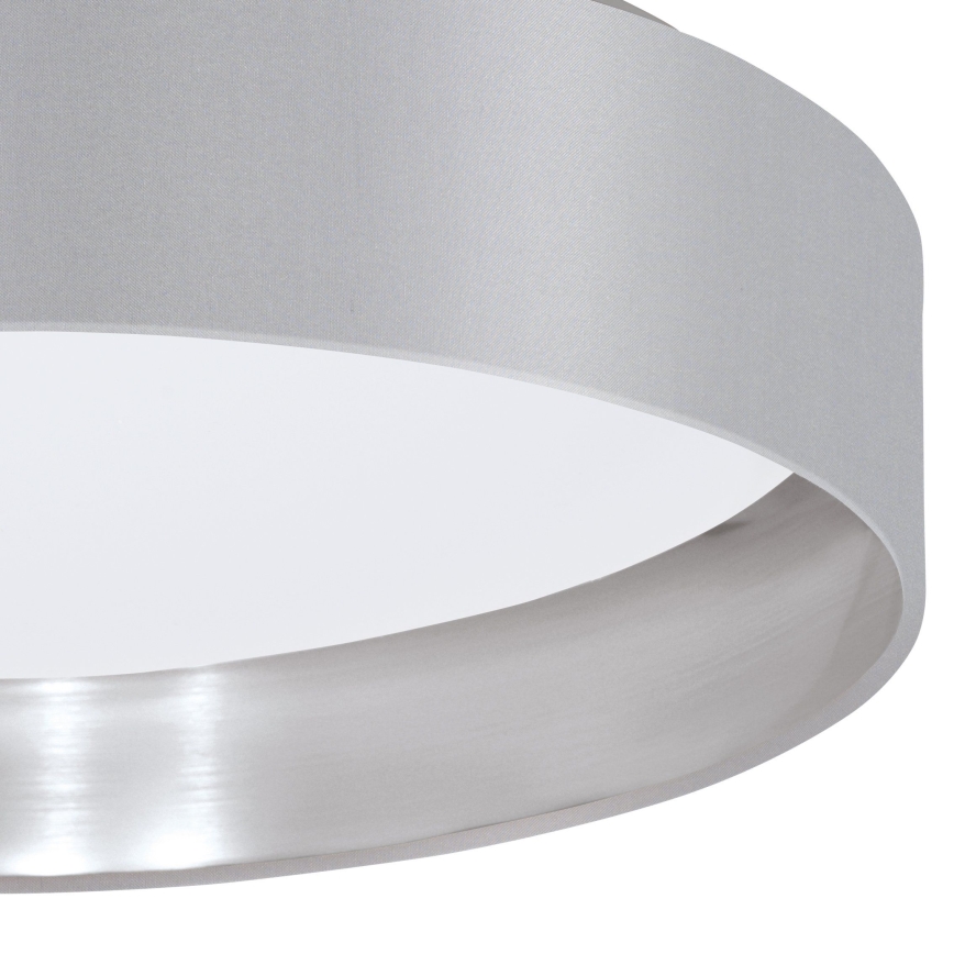 Eglo 31623 - LED таванно осветително тяло MASERLO LED/16W/230V 3000K диам. 40,5 cm сиво/сребристо