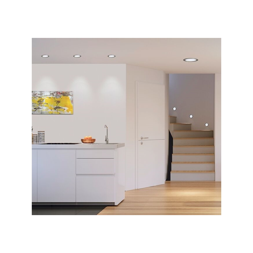 Eglo 31671 - Вградено LED осветително тяло FUEVA 1 LED/10,9W/230V Ø 17 см