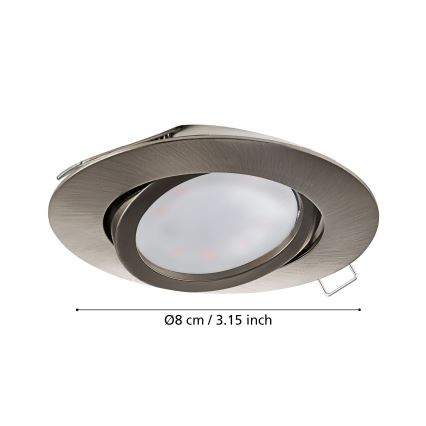 Eglo - Комплект 3x LED Осветление за окачен таван TEDO 3xGU10-LED/5W/230V