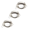 Eglo 31692 - Комплект 3x LED вградени осветителни тела TEDO 1xGU10/5W/230V