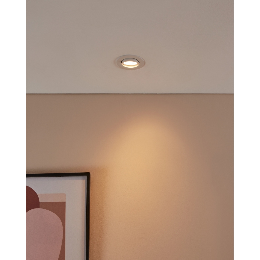 Eglo 31696 - LED RGBW Димируема лампа за вграждане SALICETO-Z LED/4,7W/230V 2700-6500K бял