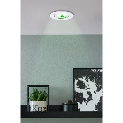 Eglo 31696 - LED RGBW Димируема лампа за вграждане SALICETO-Z LED/4,7W/230V 2700-6500K бял