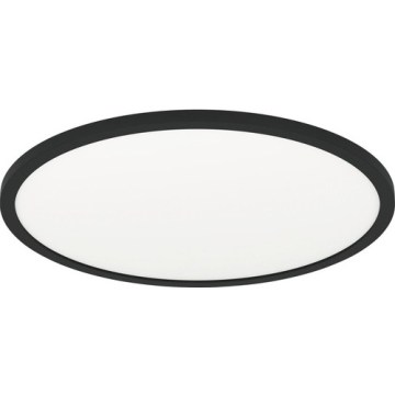 Eglo 31704 - LED RGBW димируемо таванно осветително тяло ROVITO-Z 1xLED/16,5W/230V 2700-6500K Ø 42 cm черно + дистанционно управление
