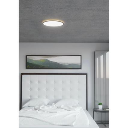 Eglo 31704 - LED RGBW димируема плафониера ROVITO-Z 1xLED/16,5W/230V 2700-6500K диаметър 42 cm черна
