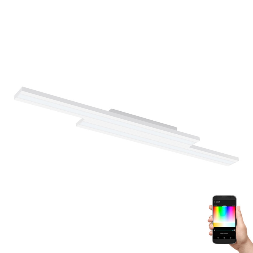 Eglo 31713 - LED RGBW Димируем плафон SALITERAS-Z LED/20,4W/230V 2700-6500K бял