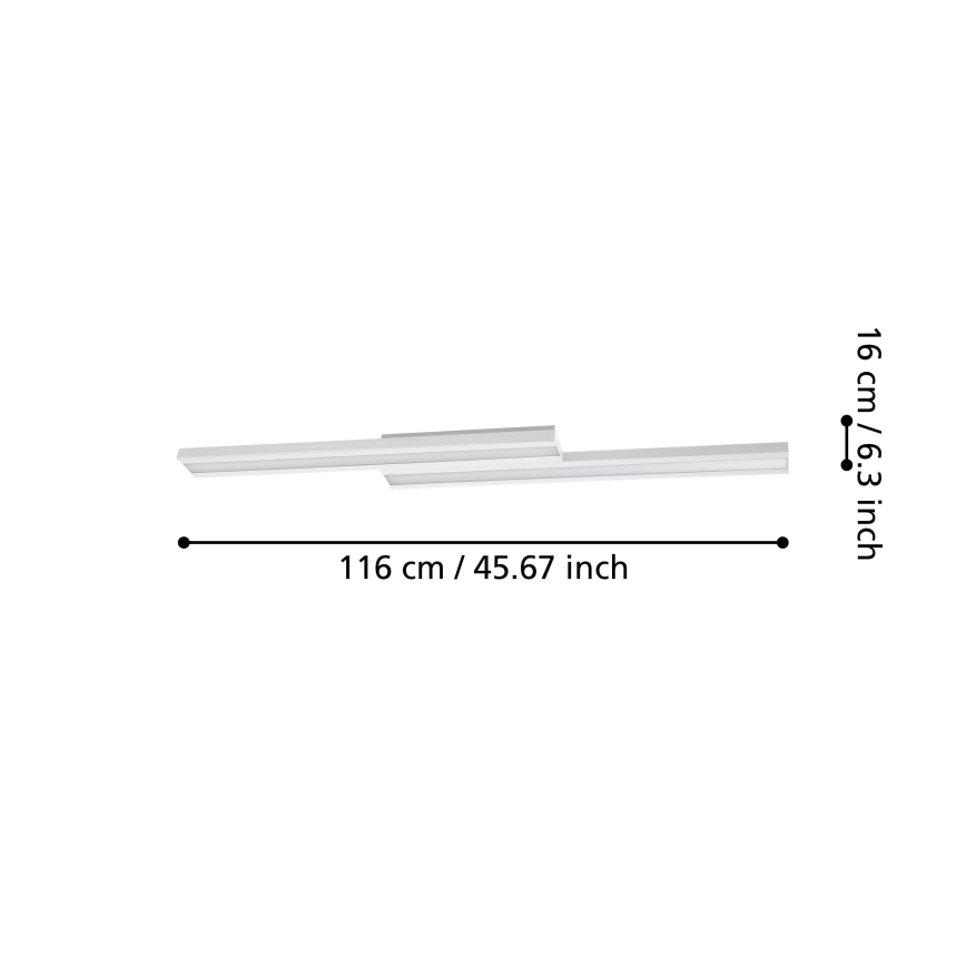 Eglo 31713 - LED RGBW Димируем плафон SALITERAS-Z LED/20,4W/230V 2700-6500K бял