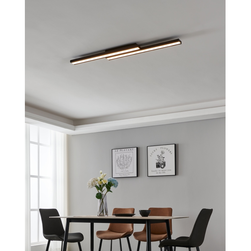 Eglo 31715 - LED RGBW Димируем плафон SALITERAS-Z LED/20,4W/230V 2700-6500K черен