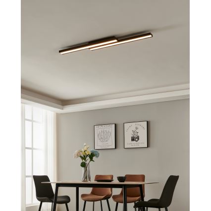 Eglo 31715 - LED RGBW Димируем плафон SALITERAS-Z LED/20,4W/230V 2700-6500K черен