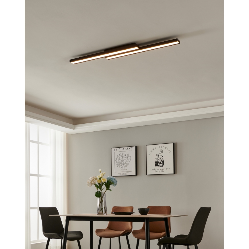 Eglo 31715 - LED RGBW Димируем плафон SALITERAS-Z LED/20,4W/230V 2700-6500K черен