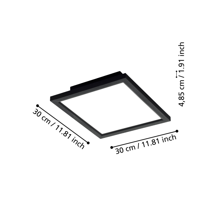 Eglo 31723 - LED Димируем плафон SALOBRENA-Z LED/15,3W/230V 2700-6500K черен
