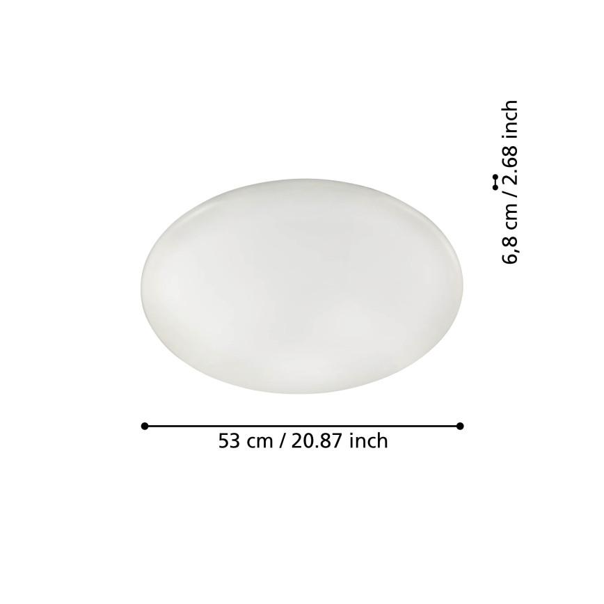 Eglo 31738 - LED Димируем плафон TOTARI-Z LED/44,8W/230V 2700-6500K бял