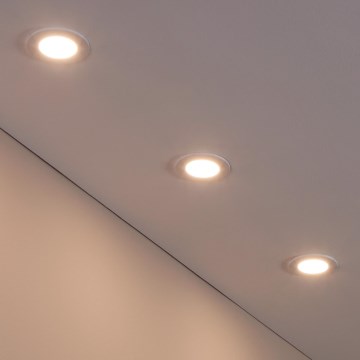 Eglo 31741 - К-кт 3x LED Димируема лампа за вграждане в баня FUEVA-Z 1xLED/2,8W/230V 2700-6500K IP44 бял