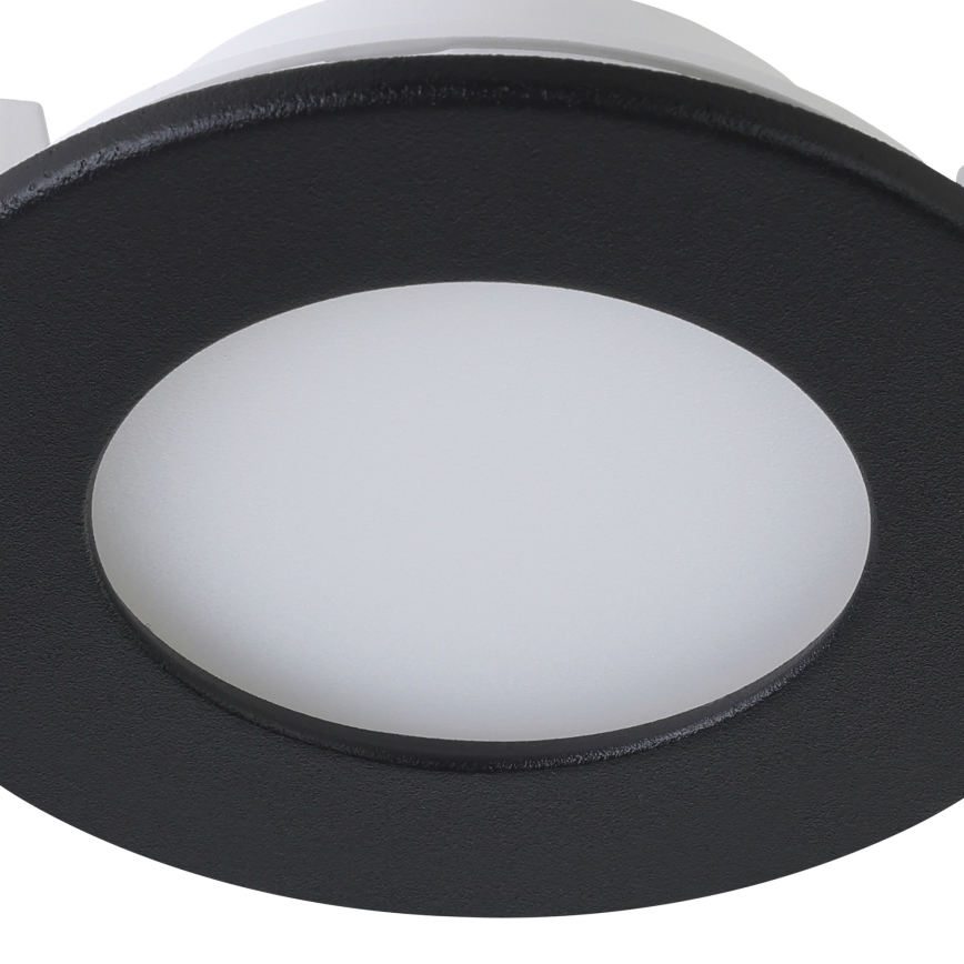Eglo 31743 - К-кт 3x LED Димируема лампа за вграждане в баня FUEVA-Z 1xLED/2,8W/230V 2700-6500 IP44 черен