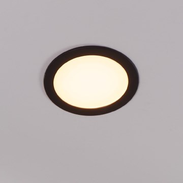 Eglo 31744 - LED Димируема лампа за вграждане в баня FUEVA-Z LED/10,5W/230V 2700-6500K IP44 черен