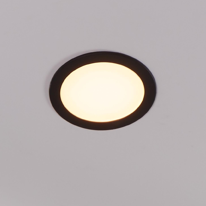 Eglo 31744 - LED Димируема лампа за вграждане в баня FUEVA-Z LED/10,5W/230V 2700-6500K IP44 черен