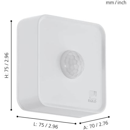 Eglo 31747 - Екстериорен сензор CONNECT-Z 3xAA IP44