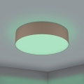 Eglo 31767 - LED RGBW димируемо таванно осветително тяло ROMAO-Z LED/35W/230V 2700-6500K Ø 57 см таупе