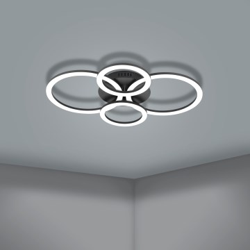 Eglo 31769 - LED Димируем плафон PARRAPOS-Z LED/41W/230V 3000-6500K черен