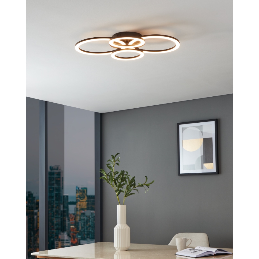 Eglo 31769 - LED Димируем плафон PARRAPOS-Z LED/41W/230V 3000-6500K черен