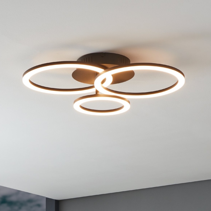 Eglo 31771 - LED Димируем плафон PARRAPOS-Z LED/33W/230V 3000-6500K черен