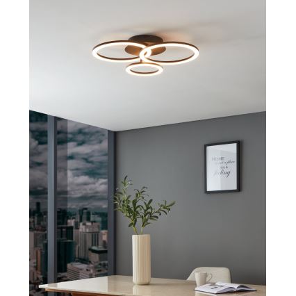 Eglo 31771 - LED Димируем плафон PARRAPOS-Z LED/33W/230V 3000-6500K черен