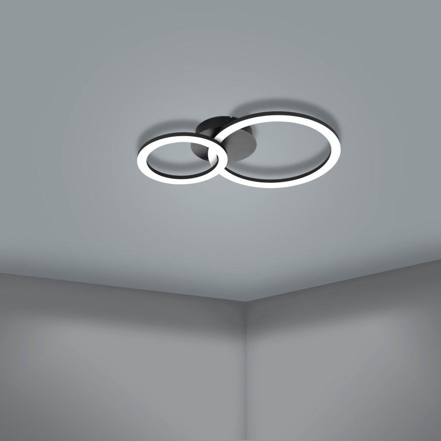 Eglo 31772 - LED Димируем плафон PARRAPOS-Z LED/15W/230V 3000-6500K черен