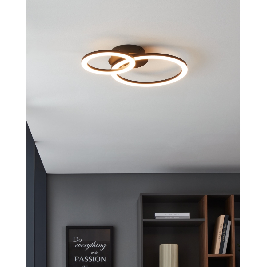 Eglo 31772 - LED Димируем плафон PARRAPOS-Z LED/15W/230V 3000-6500K черен
