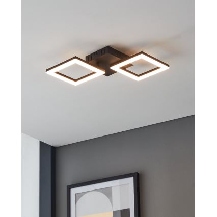 Eglo 31773 - LED Димируем плафон PARANDAY-Z LED/15,5W/230V 3000-6500K черен