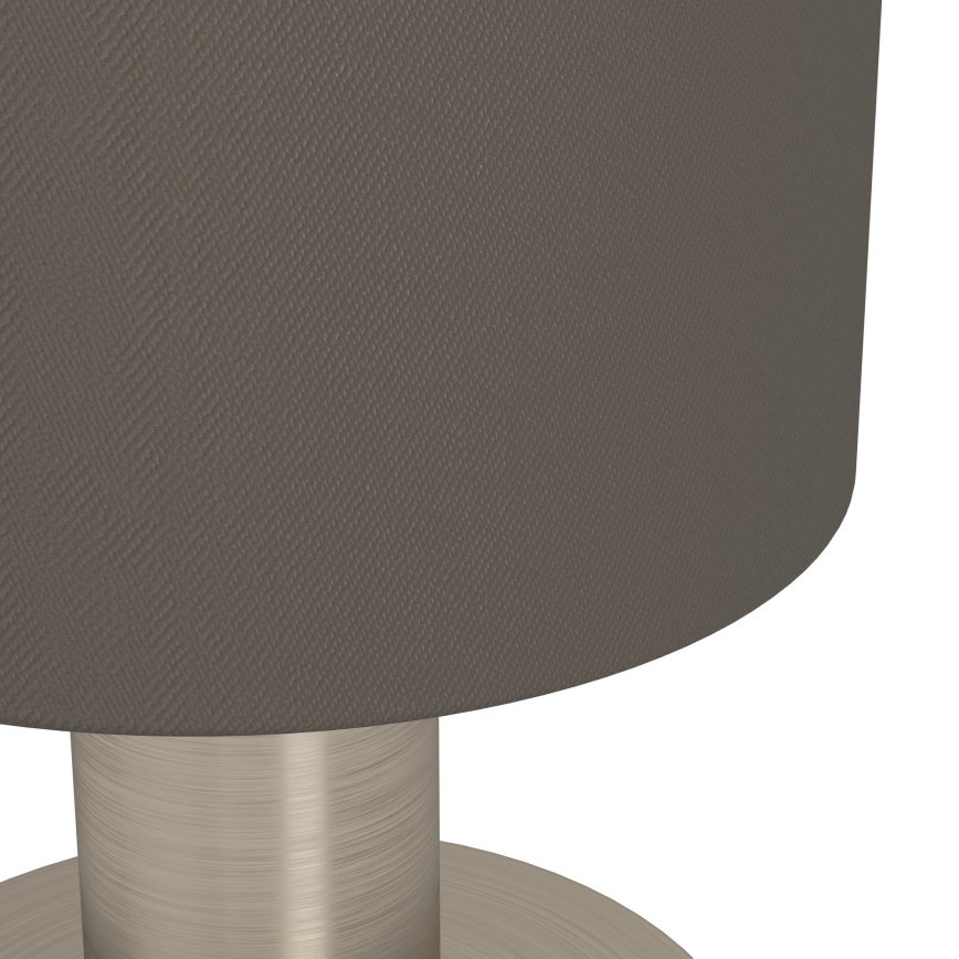 Eglo - Настолна лампа 1xE14/40W/230V кафява/матов хром