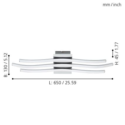 Eglo - LED Лампа за таван  LED/26W/230V