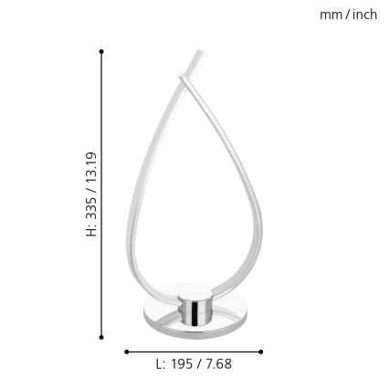 Eglo - LED Настолна лампа  LED/14W/230V