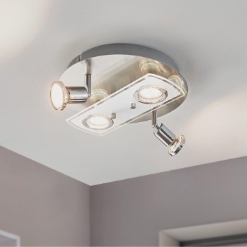 Eglo 32001 - LED таванно осветително тяло PAWEDO 1 4xGU10-LED/3W/230V