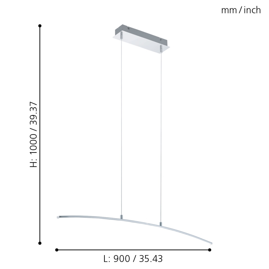 Eglo - LED Полилей LED/14W/230V
