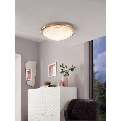 Eglo 32094 - LED Плафониера PLANET LED/11W/230V 3000K матов хром