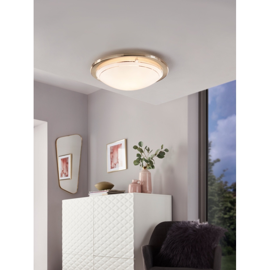 Eglo 32094 - LED Плафониера PLANET LED/11W/230V 3000K матов хром