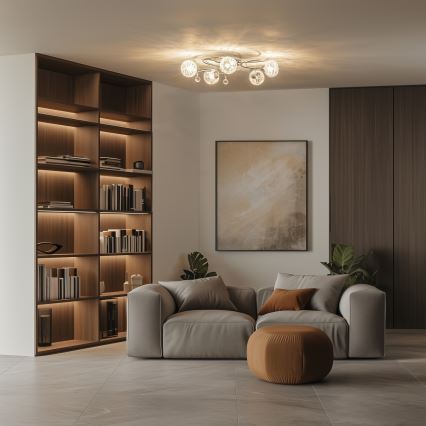 Eglo 32103 - LED полилей VELAGO за директен монтаж 5xG9/33W/230V лъскав хром