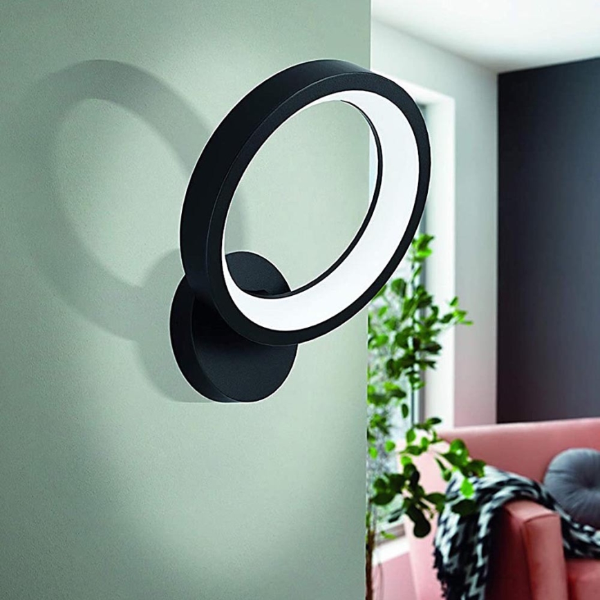 Eglo 32325 - LED RGBW Димируем аплик MARGHERA-C LED/16W/230V 2700-6500K черен