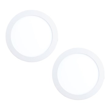Eglo 32387 - комплект 2x вградени LED осветителни тела FUEVA LED/15,5W/230V