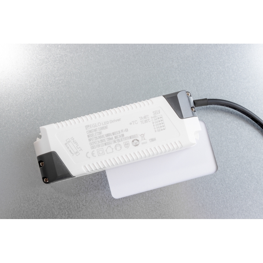 Eglo 32547 - LED RGBW Димируем панел за повърхностен монтаж/за вграждане 2в1 SALOBRENA-C LED/34W/230V бял 60x60 cm + дистанционно управление