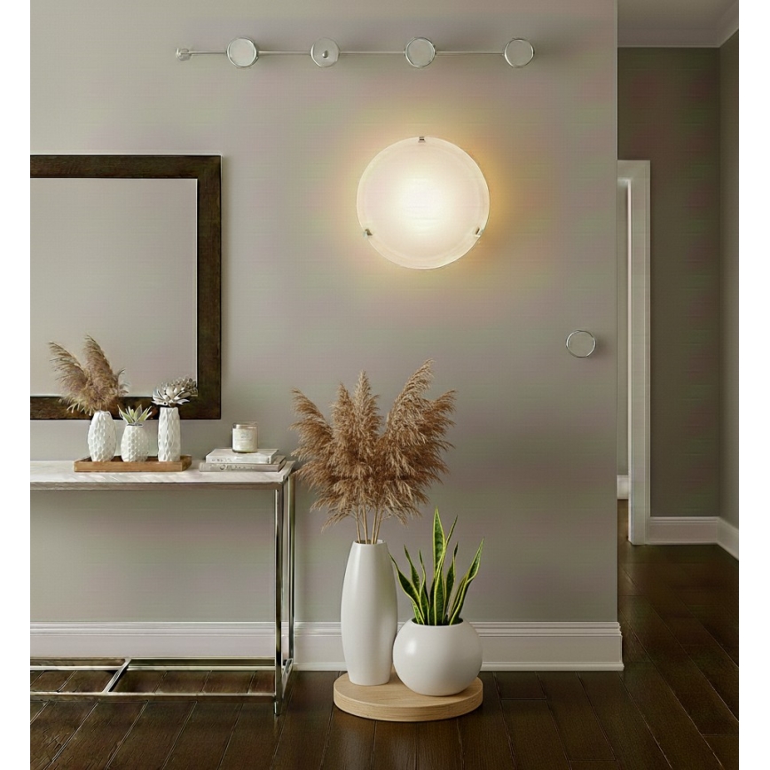 Eglo 32599 - LED таванно осветително тяло SALOME LED/11W/230V Ø 30 см алабастрово стъкло - гаранция 5 години