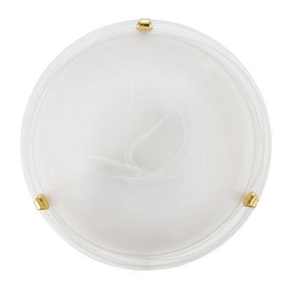 Eglo 32601 - LED плафон SALOME LED/11W/230V Ø 30 см златист/алабастрово стъкло