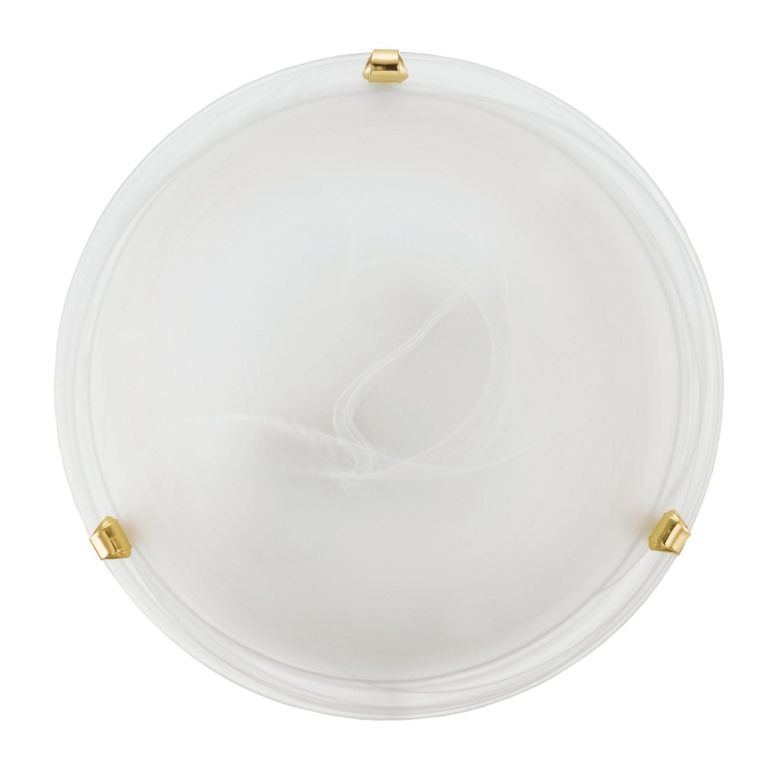 Eglo 32601 - LED плафон SALOME LED/11W/230V Ø 30 см златист/алабастрово стъкло