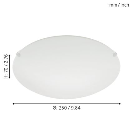 Eglo 32602 - LED таванно осветително тяло MARS LED/11W/230V, диаметър 25 см