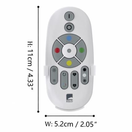 Eglo - Дистанционно управление CONNECT 2xAAA Bluetooth