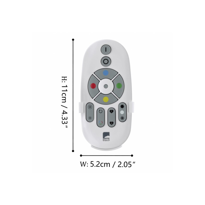 Eglo - Дистанционно управление CONNECT 2xAAA Bluetooth