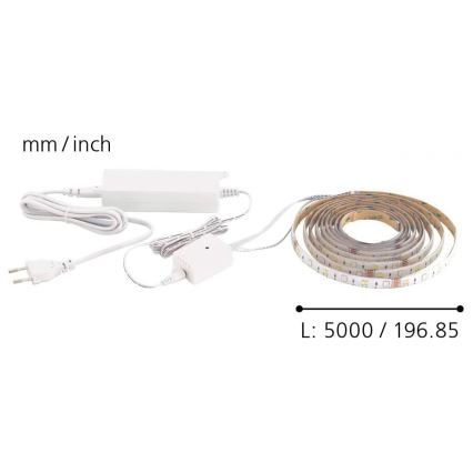 Eglo - LED RGB лента 5м STRIPE-C LED/19W/230V